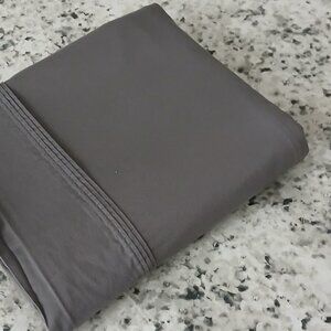 100% Organic HOME Cotton Queen-size Flat Sheet - Grey